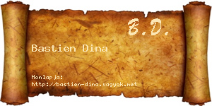 Bastien Dina névjegykártya